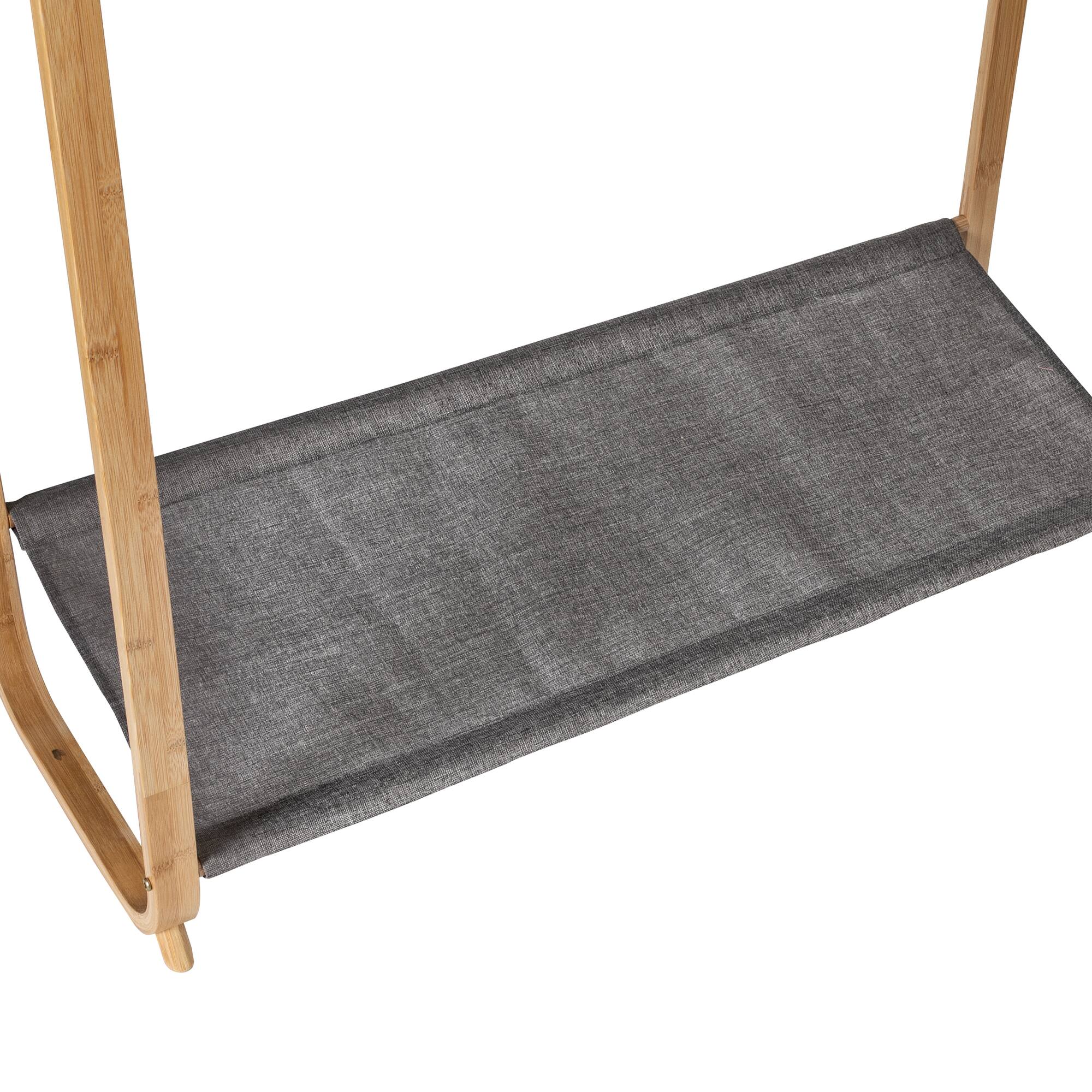 Honey Can Do Bamboo & Canvas Garment Rack